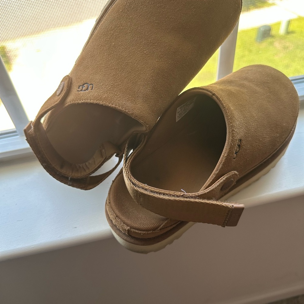 UGG Chestnut Suede Slip-On Shoes